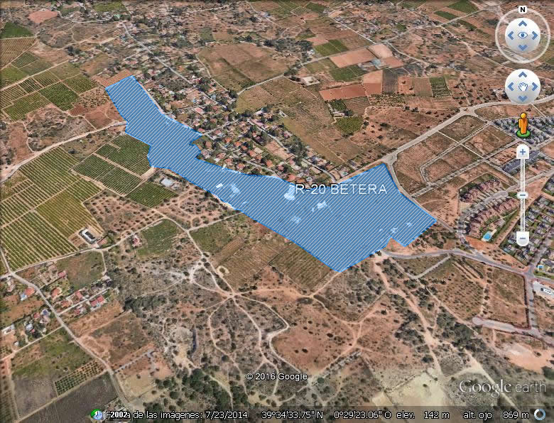 Imagen aérea del suelo Bétera R-20 (Valencia)