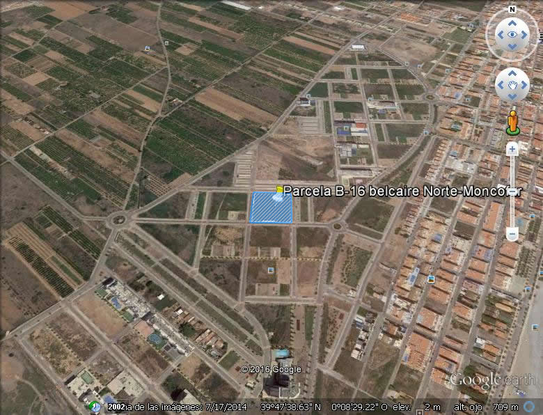 Imagen aérea del suelo en Moncofar (Castellón)